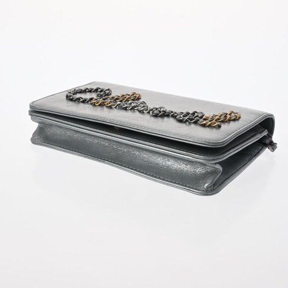 CHANEL Chain wallet Chain logo Silver shoulder bag 800000120219000 - Picture 4 of 9
